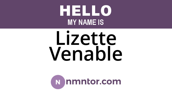 Lizette Venable