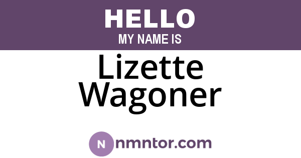 Lizette Wagoner