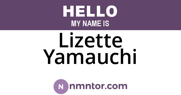 Lizette Yamauchi