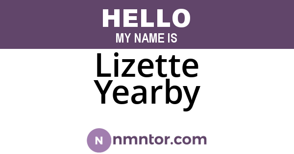 Lizette Yearby