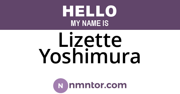 Lizette Yoshimura