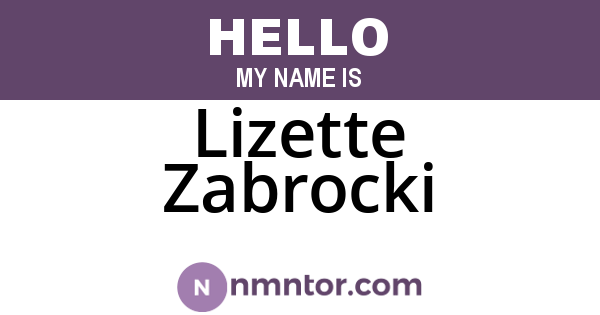 Lizette Zabrocki