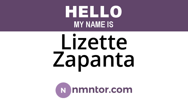 Lizette Zapanta