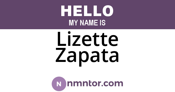 Lizette Zapata