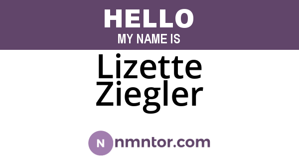 Lizette Ziegler