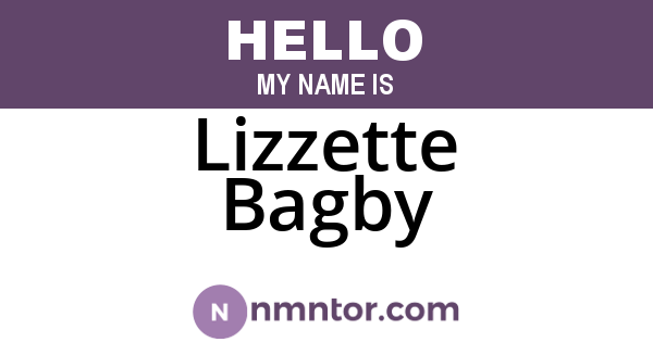 Lizzette Bagby