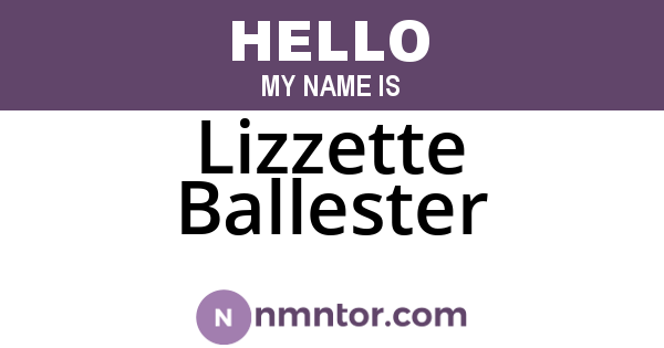 Lizzette Ballester