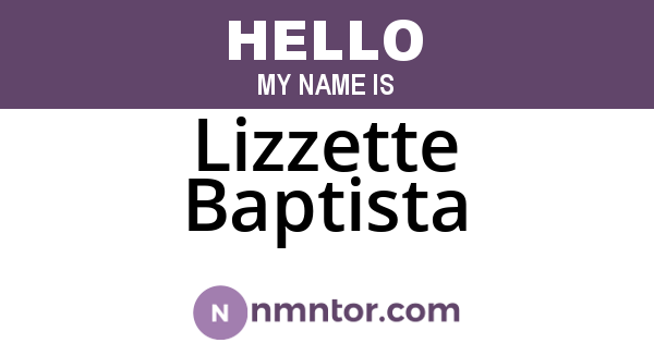 Lizzette Baptista