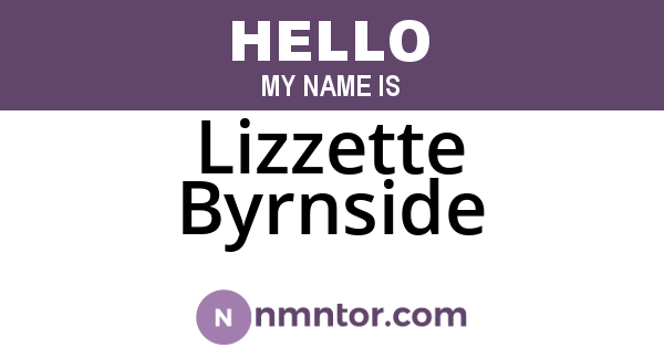 Lizzette Byrnside