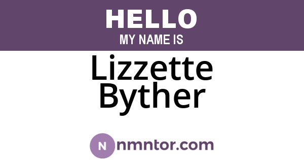 Lizzette Byther