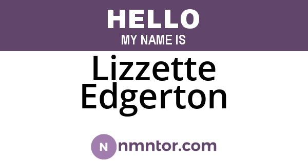 Lizzette Edgerton