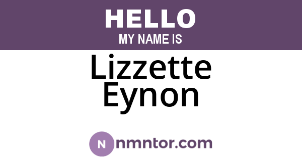Lizzette Eynon