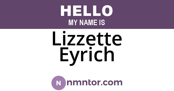 Lizzette Eyrich
