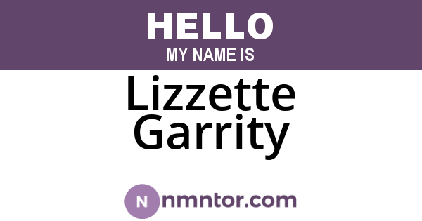 Lizzette Garrity
