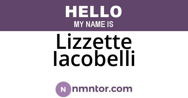 Lizzette Iacobelli