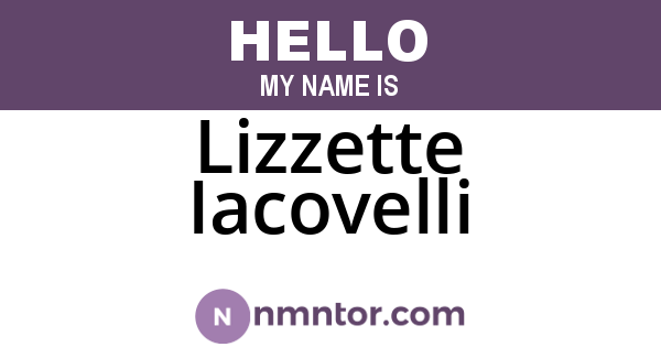 Lizzette Iacovelli