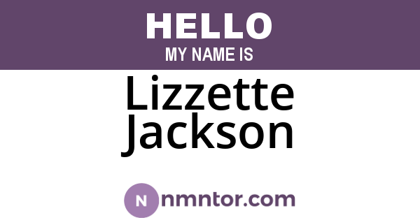 Lizzette Jackson
