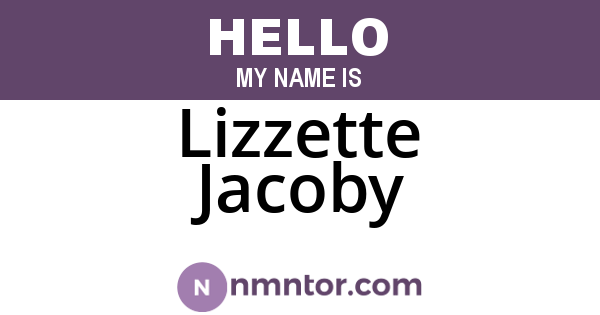 Lizzette Jacoby