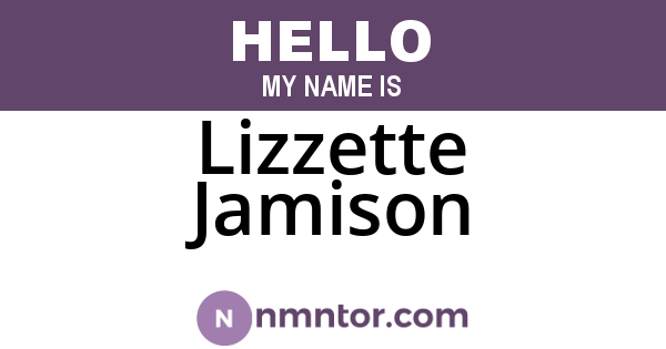 Lizzette Jamison