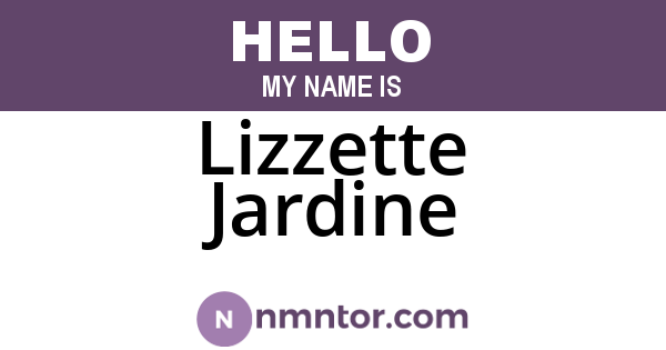 Lizzette Jardine