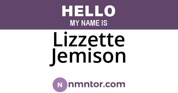 Lizzette Jemison