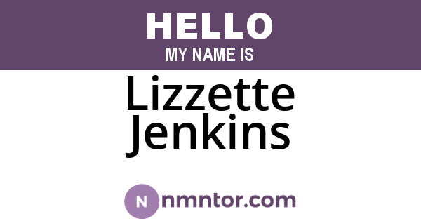 Lizzette Jenkins