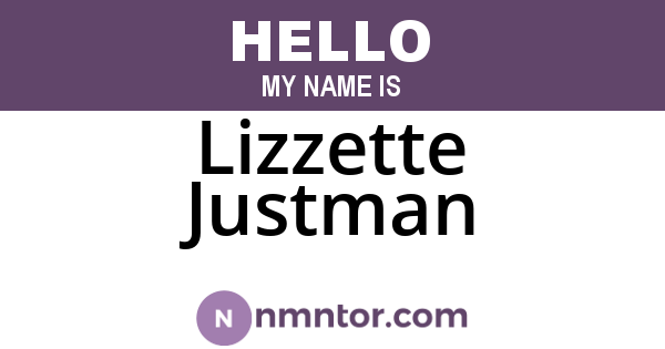 Lizzette Justman