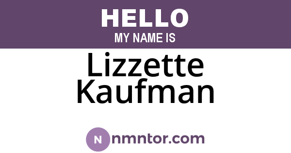Lizzette Kaufman