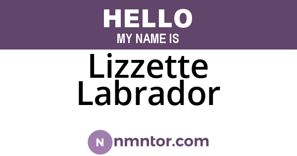 Lizzette Labrador