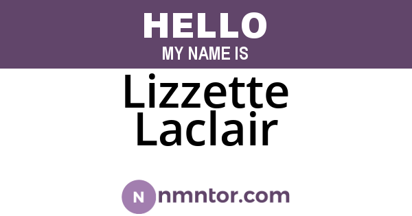 Lizzette Laclair