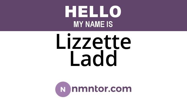 Lizzette Ladd