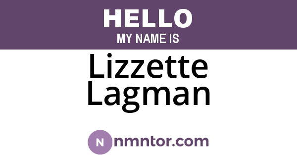 Lizzette Lagman