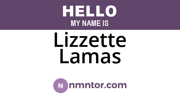 Lizzette Lamas