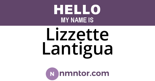 Lizzette Lantigua