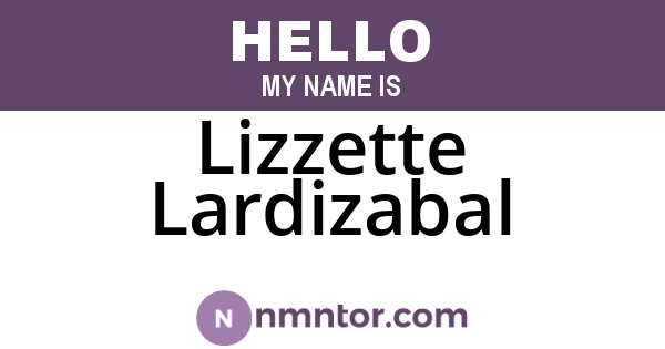 Lizzette Lardizabal