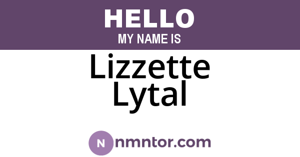 Lizzette Lytal