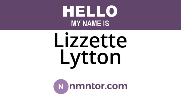 Lizzette Lytton