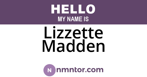Lizzette Madden