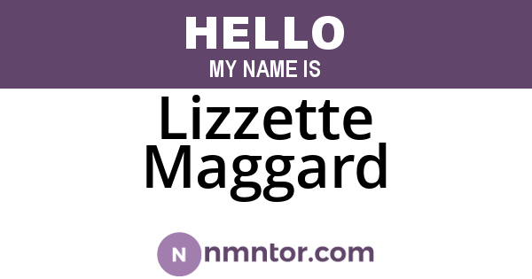 Lizzette Maggard