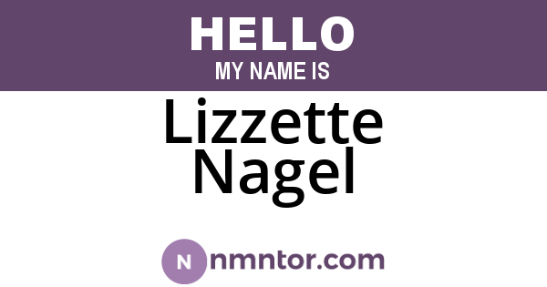 Lizzette Nagel
