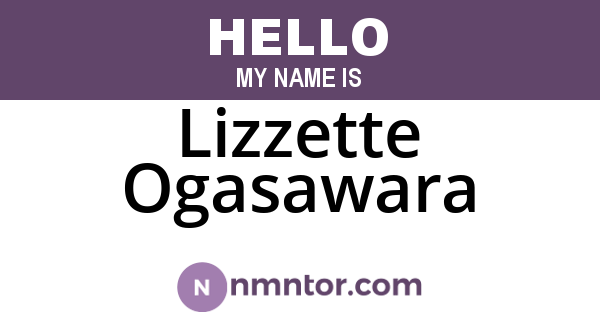Lizzette Ogasawara
