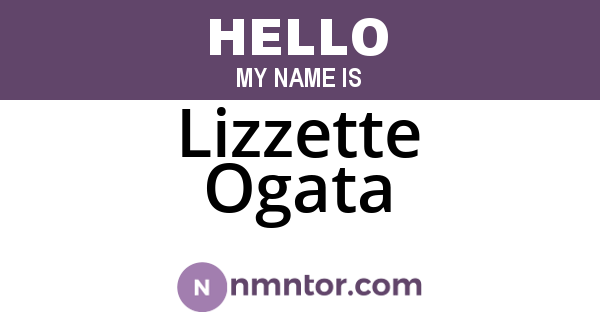 Lizzette Ogata