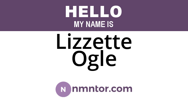 Lizzette Ogle