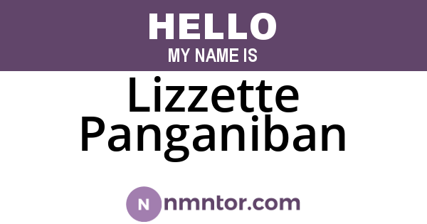 Lizzette Panganiban
