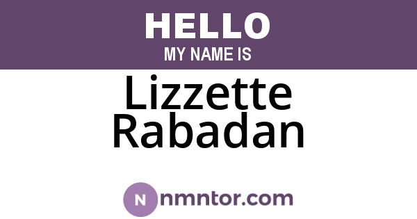 Lizzette Rabadan
