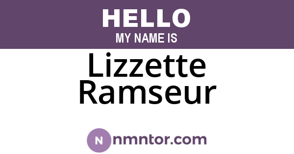 Lizzette Ramseur