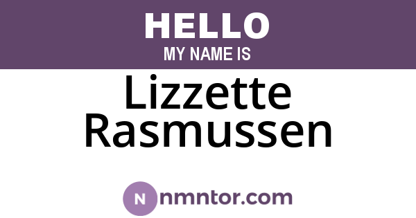 Lizzette Rasmussen