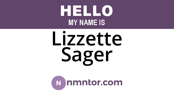 Lizzette Sager