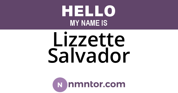 Lizzette Salvador