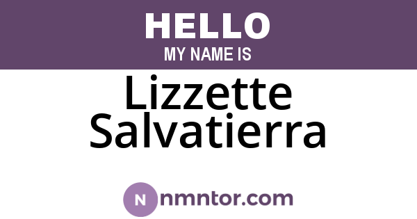 Lizzette Salvatierra